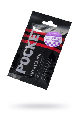 Нереалистичный мастурбатор TENGA Pocket Block Edge, TPE, белый, 7,5 см (УТ-00002228)
