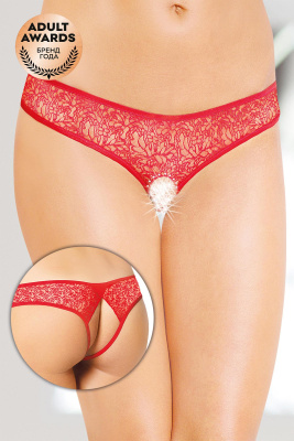 Трусики открытые SoftLine Collection, красный, S/M (0T-00007781)