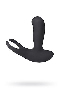 Стимулятор простаты Levett Earl, силикон, черный, 14,8 см (0T-00009318)