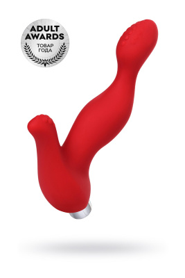 Вибростимулятор простаты ToDo by Toyfa Proman, силикон, красный, 12,5 см (0T-00014540)