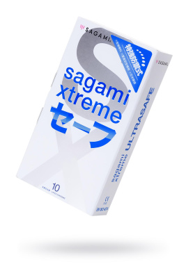 Презервативы Sagami, xtreme, ultrasafe, латекс, 19 см, 5,2 см, 10 шт. (0T-00015767)
