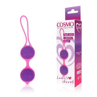 ШАРИКИ ВАГИНАЛЬНЫЕ, D 34 мм, вес 66 г, цвет розовый (CSM-23077)